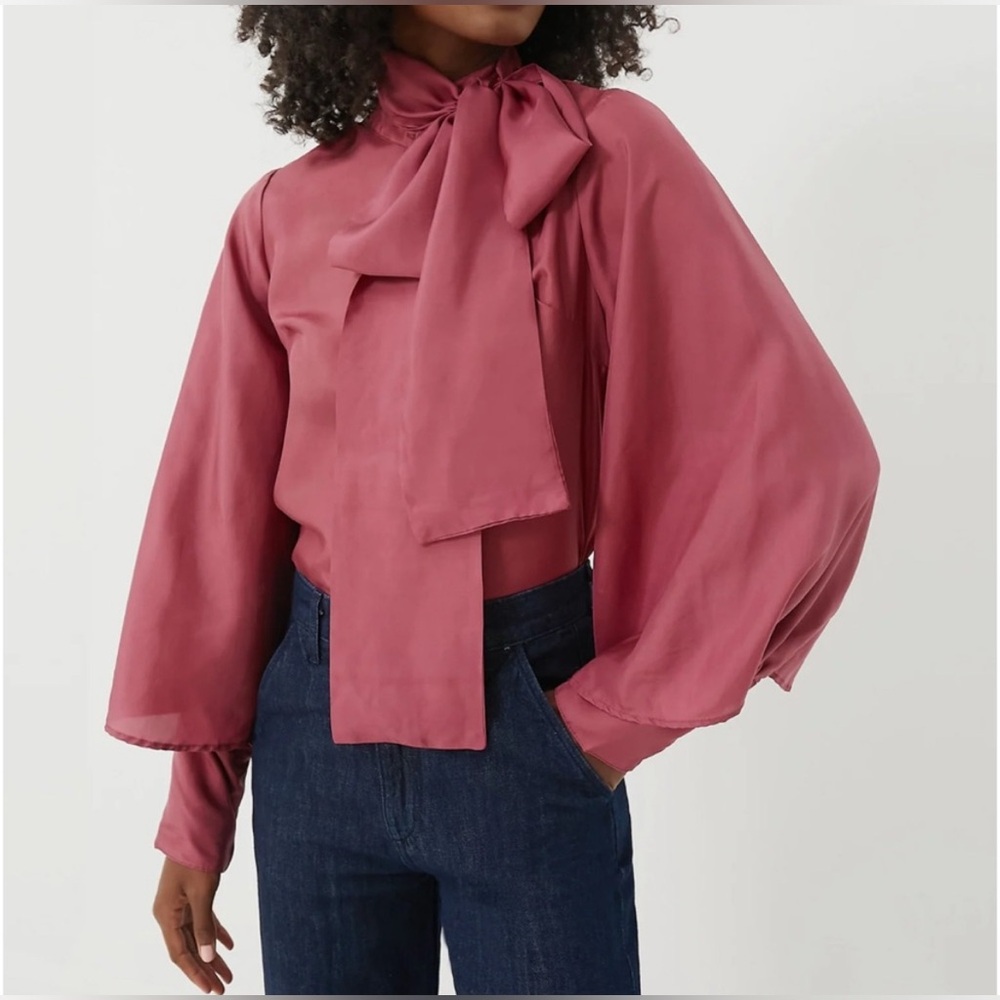 Plum Washed Silk Gigi Top NWT